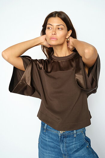 Mos Mosh - MMLeia O-SS Satin Sweatshirt Delicisio