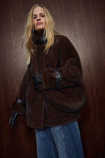 Mos Mosh - MMNanette Faux Fur Jacket Delicioso