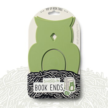 Book-Tails : Owl Pop Up Book Ends  - Set med två uppfällbara bokstöd Uggla