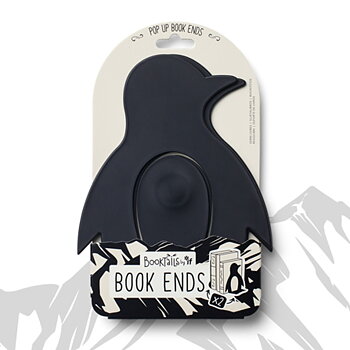 Book-Tails : Penguin Pop Up Book Ends  - Set med två uppfällbara bokstöd Pingvin