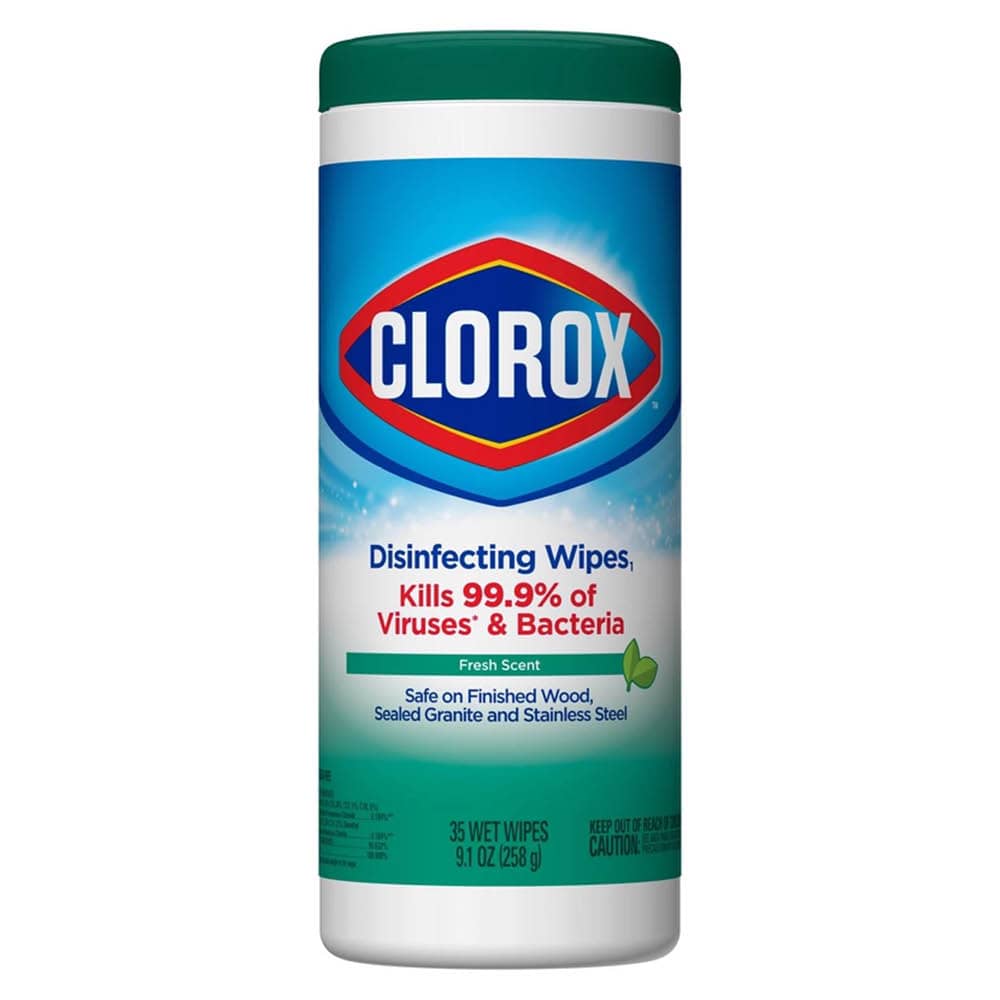 Clorox Disinfecting Wipes Fresh Scent Tube