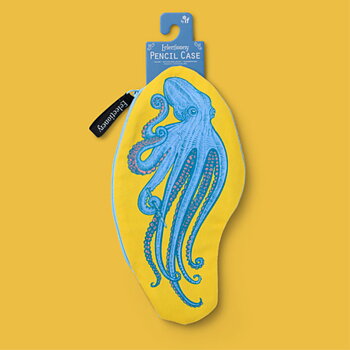 Eclectionery : Octopus Pencil Case - necessär, pennfodral, liten väska för smått