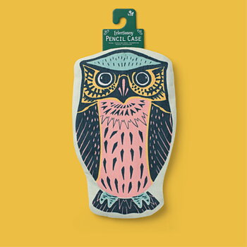 Eclectionery : Owl Pencil Case - necessär, pennfodral, liten väska för smått