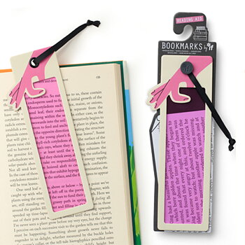 Reading Aid : Bookmark Pink - Bokmärke och läshjälp i ett