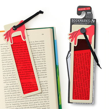 Reading Aid : Bookmark Red - Bokmärke och läshjälp i ett