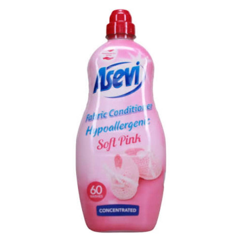 Asevi Soft Pink Hypoallergenic Fabric Conditioner 1380ml - 2