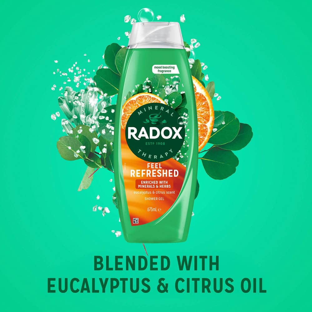 Radox Feel Refreshed Shower Gel Eucalyptus & Citrus 225ml - 2