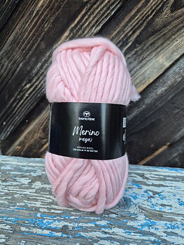 Merino Mega 221401 Rosewater 100gr Svarta Fåret