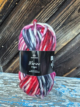 Merino Mega 221407 Berry Delights 100gr Svarta Fåret