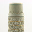 Hertha Bengtson (1960s) Gray Vase with Relief Decor 27 cm