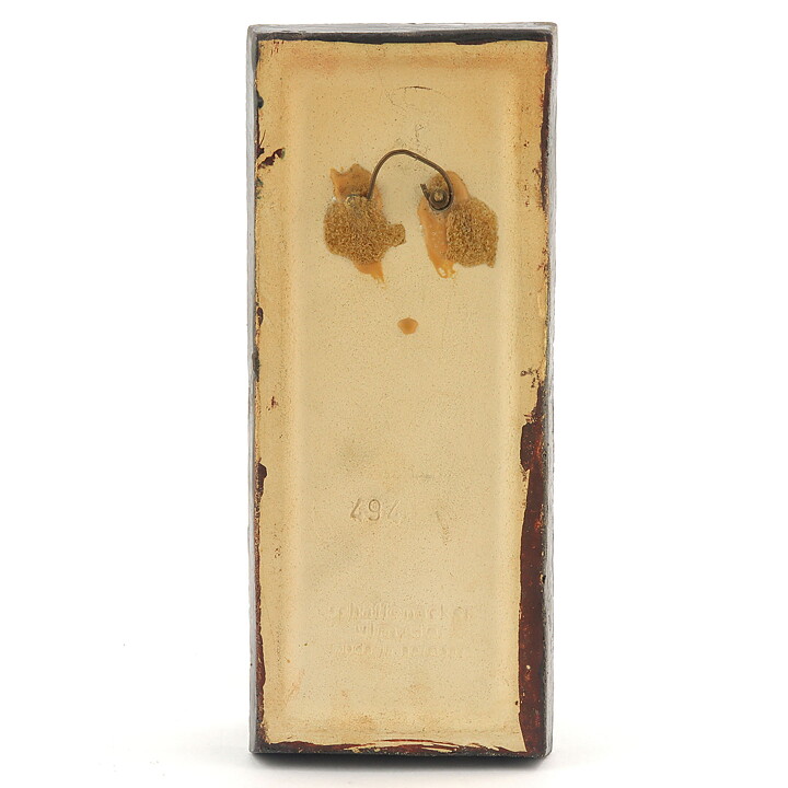Helmut Schäffenacker (1960s) Wall Plaque with Colorful Cranes Motif 23 cm