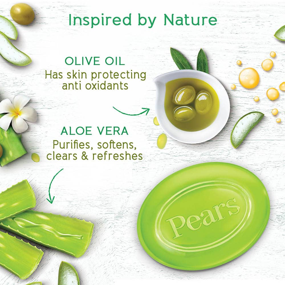 Pears Naturale Aloe Vera Soap Bar 100g - 5