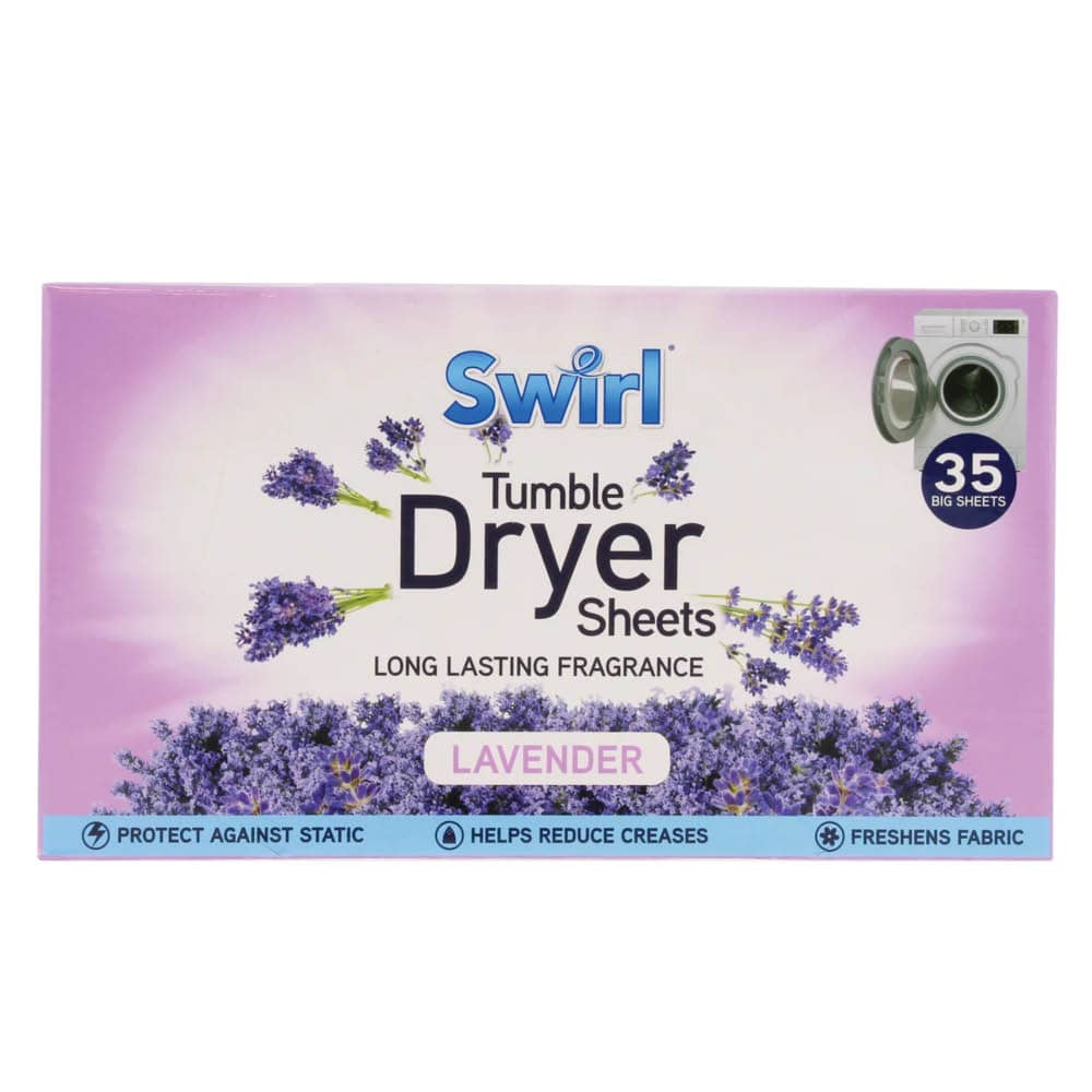 Swirl Tumble Dryer Sheets Lavender 35st