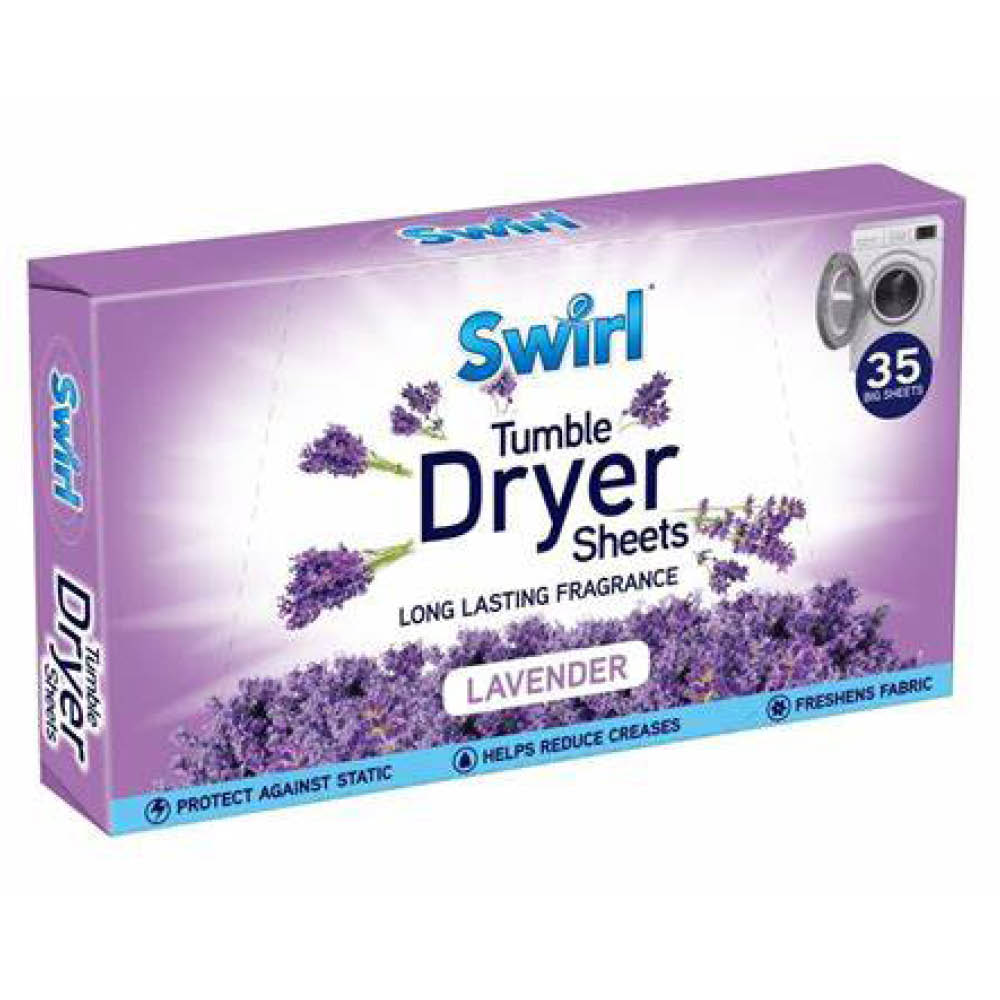 Swirl Tumble Dryer Sheets Lavender 35st - 2