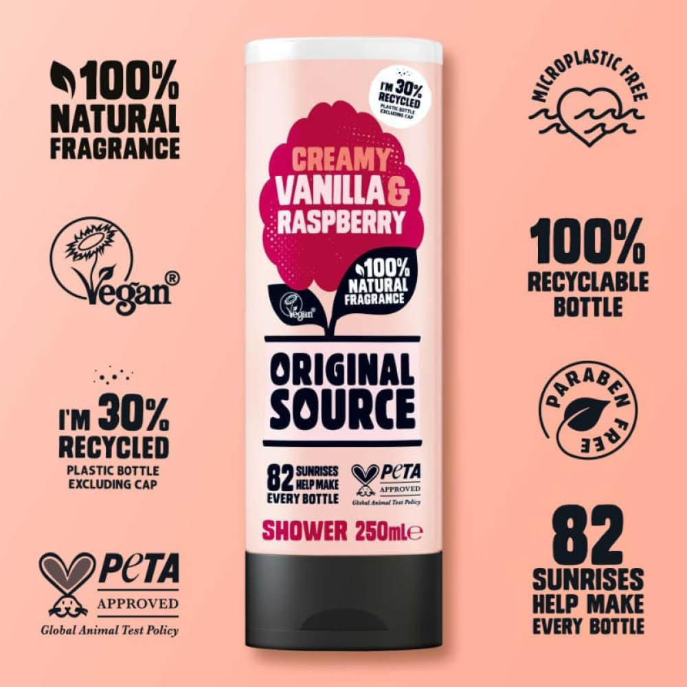 Original Source Vanilla & Raspberry Shower Gel 250ml - 3