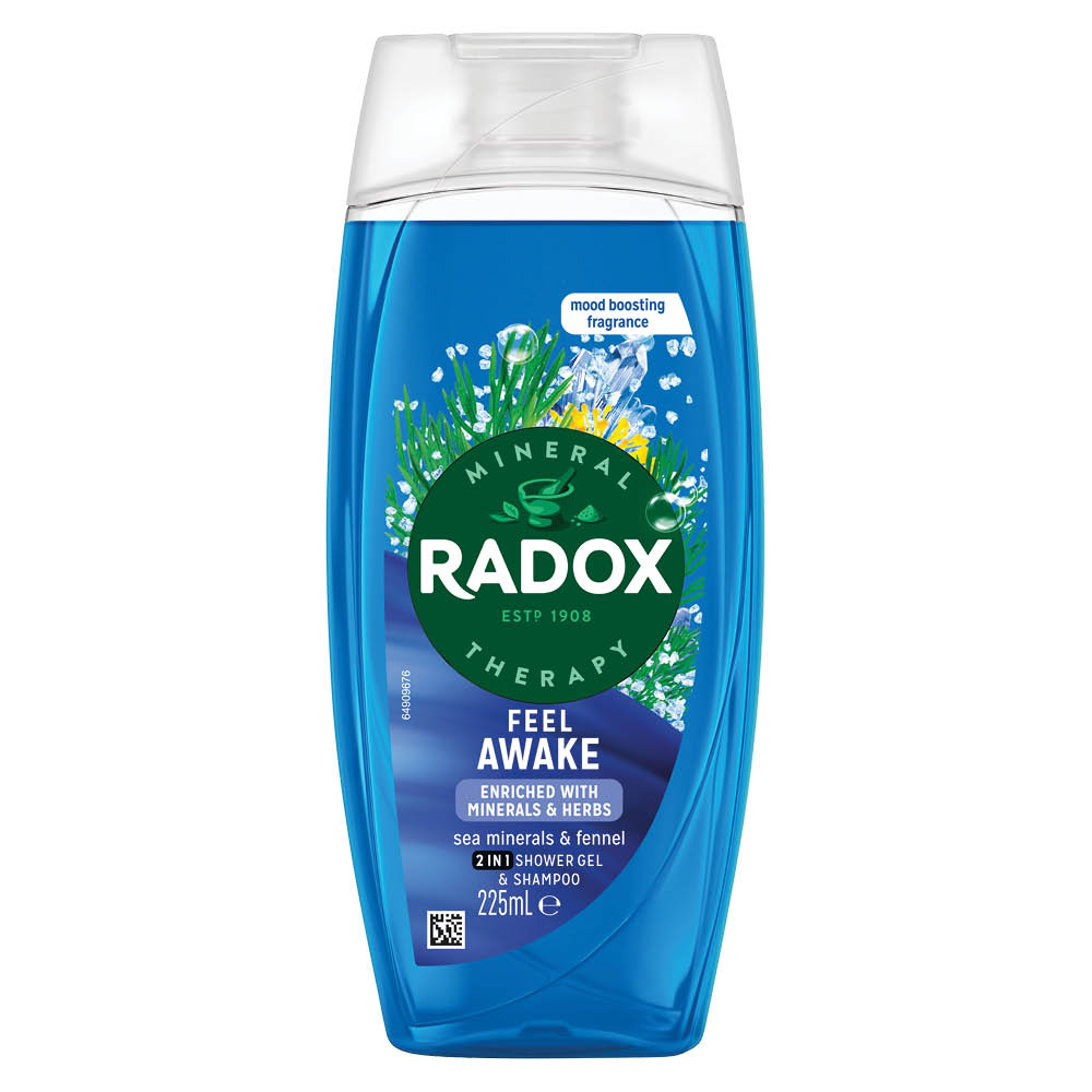 Radox Feel Awake 2-in-1 Shower Gel & Shampoo 225ml