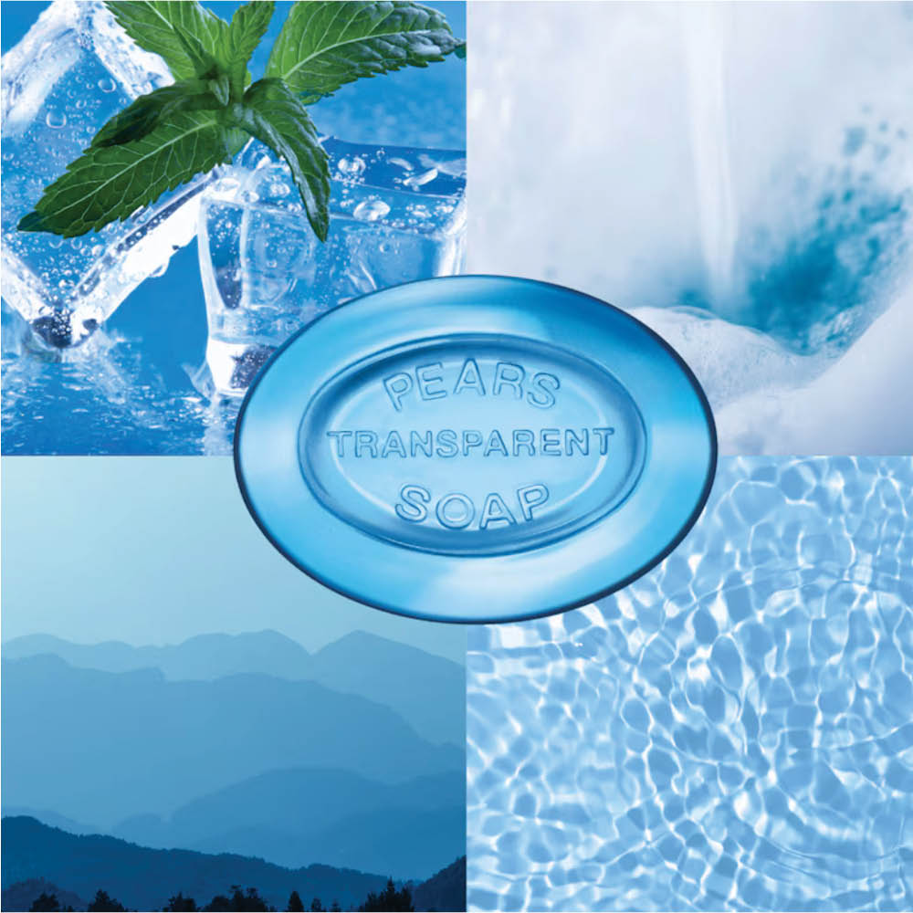 Pears Pure & Gentle Blue Mint Soap Bar 125g - 2