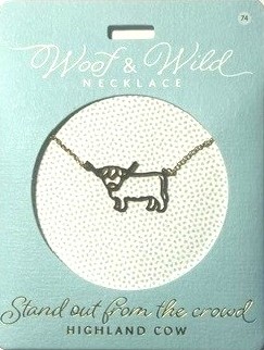 Halsband Woof & Wild Highland Cow  2-pack