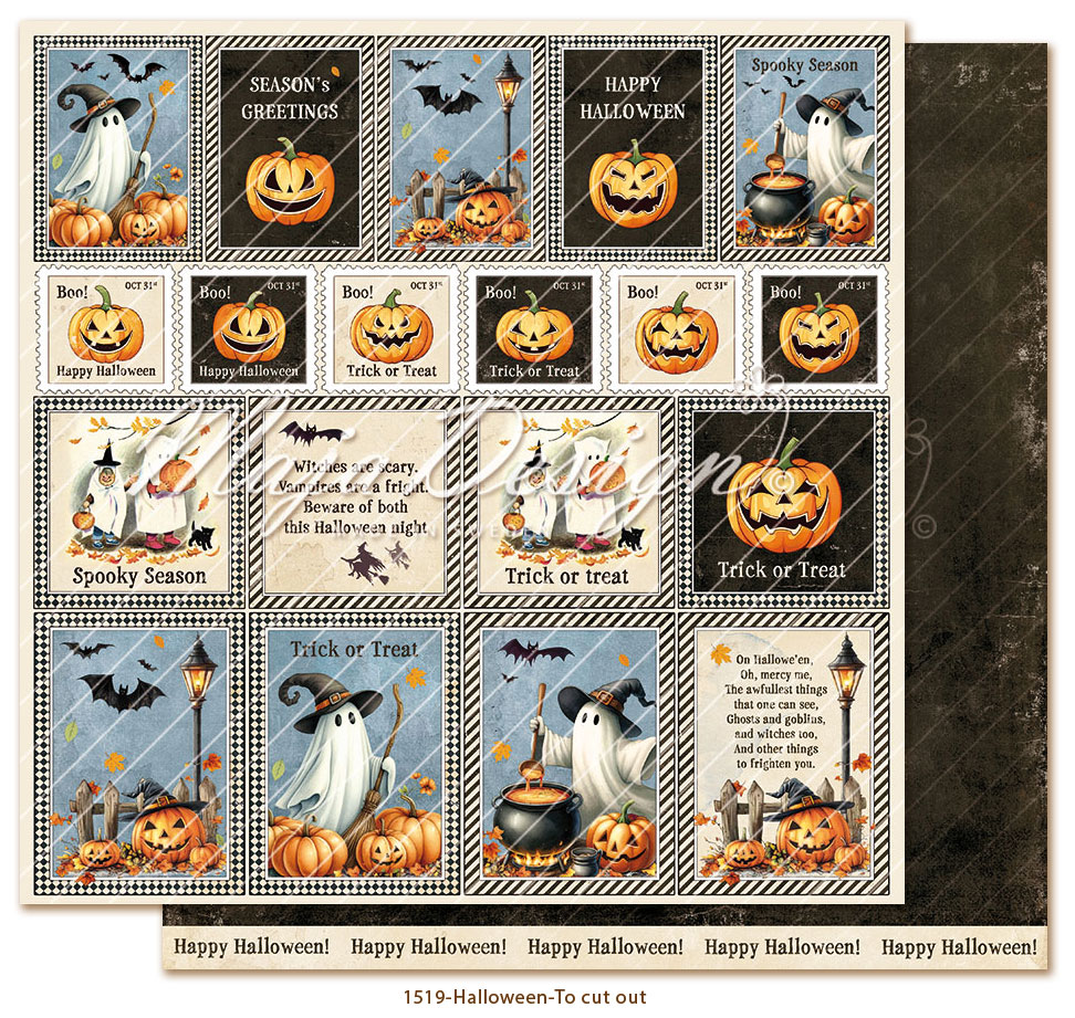 MAJA DESIGN -Halloween - 12x12" Collection pack - 10