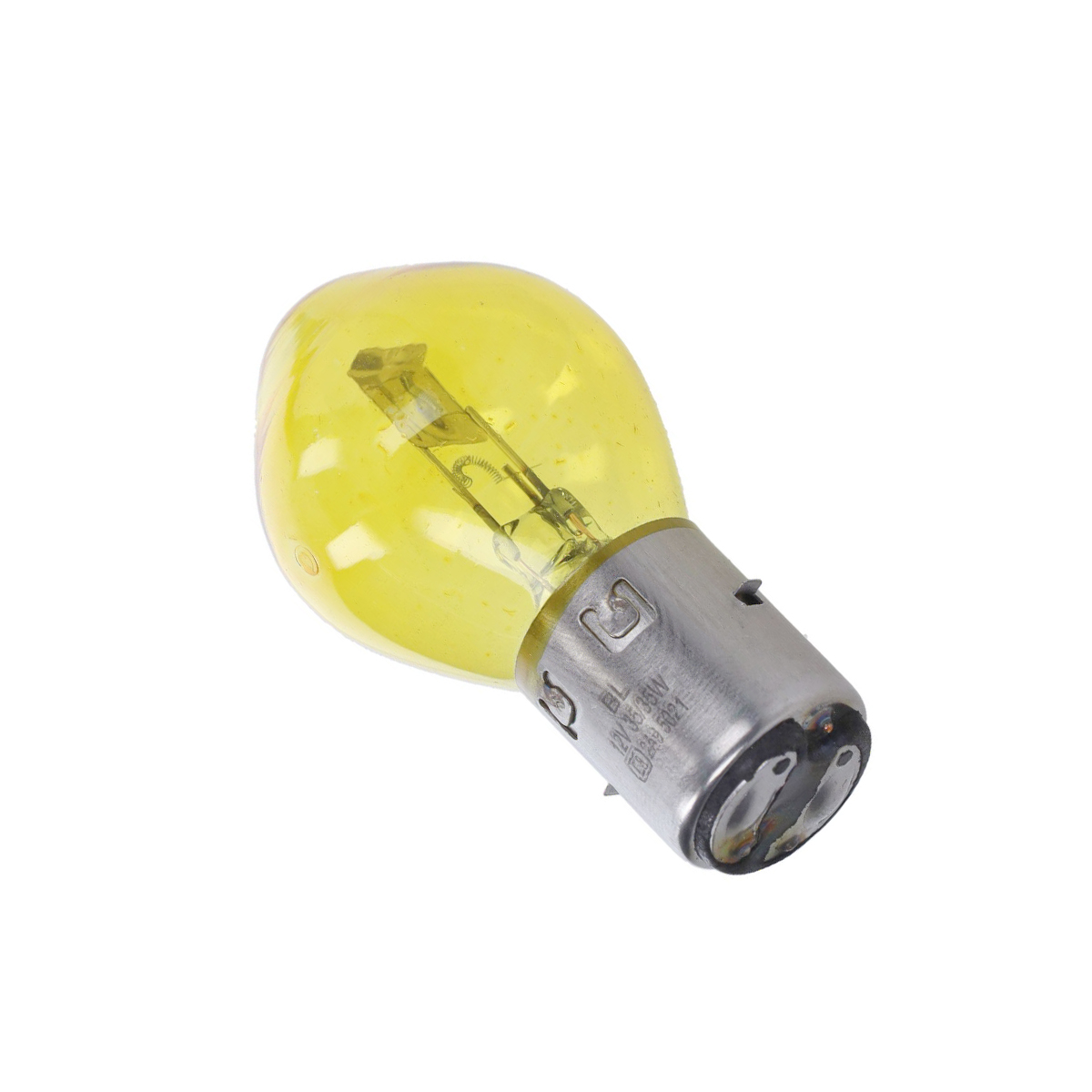 BA20D 12V 35/35W Light Bulb  Yellow - 2