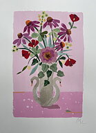 Collage "Mr & Mrs Swan" av Maria C Bernhardsson. Orginal utan ram. 70x50cm.