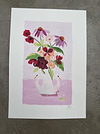Collage "Mr & Mrs Swan, petite” av Maria C Bernhardsson. Orginal utan ram.