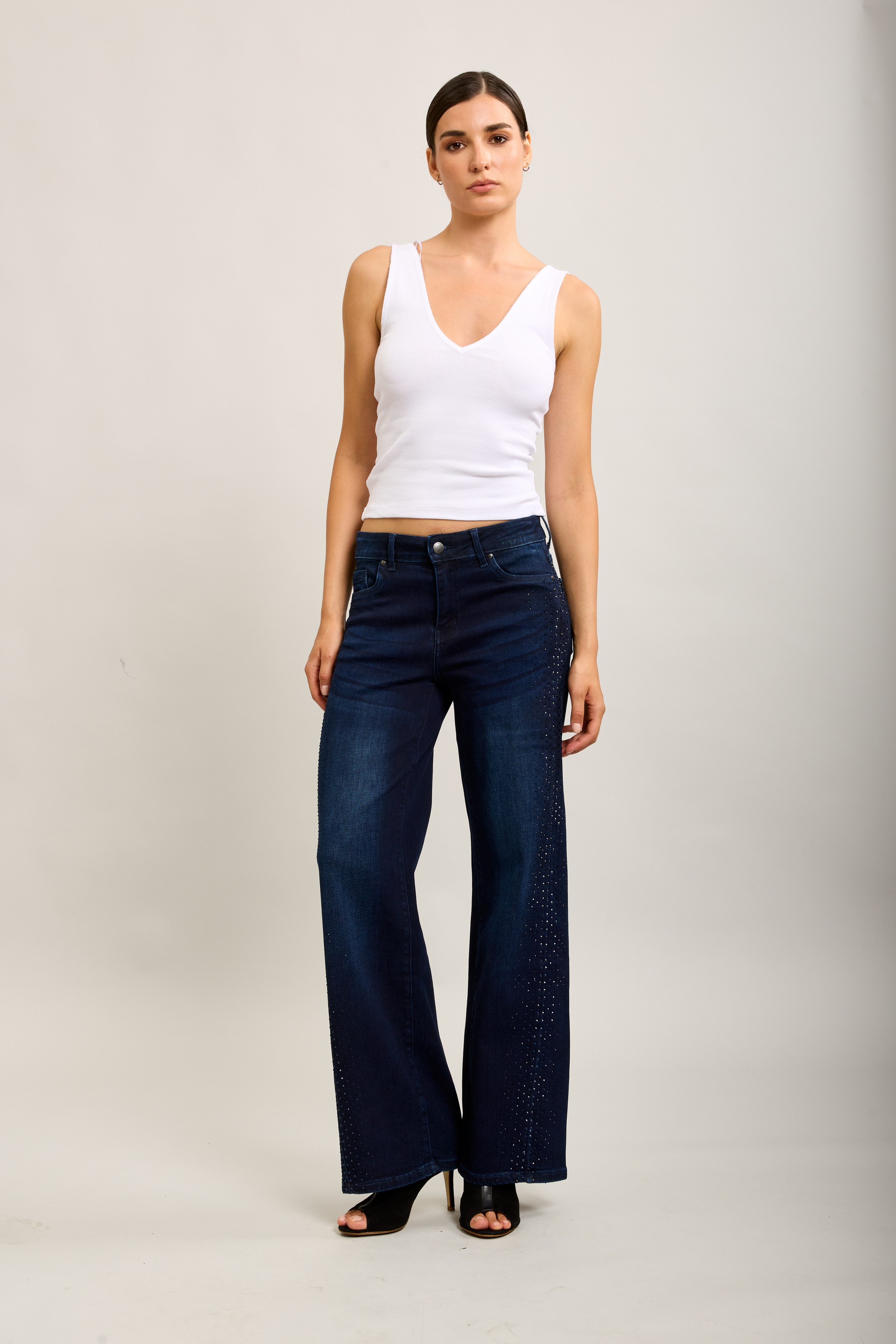 Jeans Straight Sparkle Navy - 6