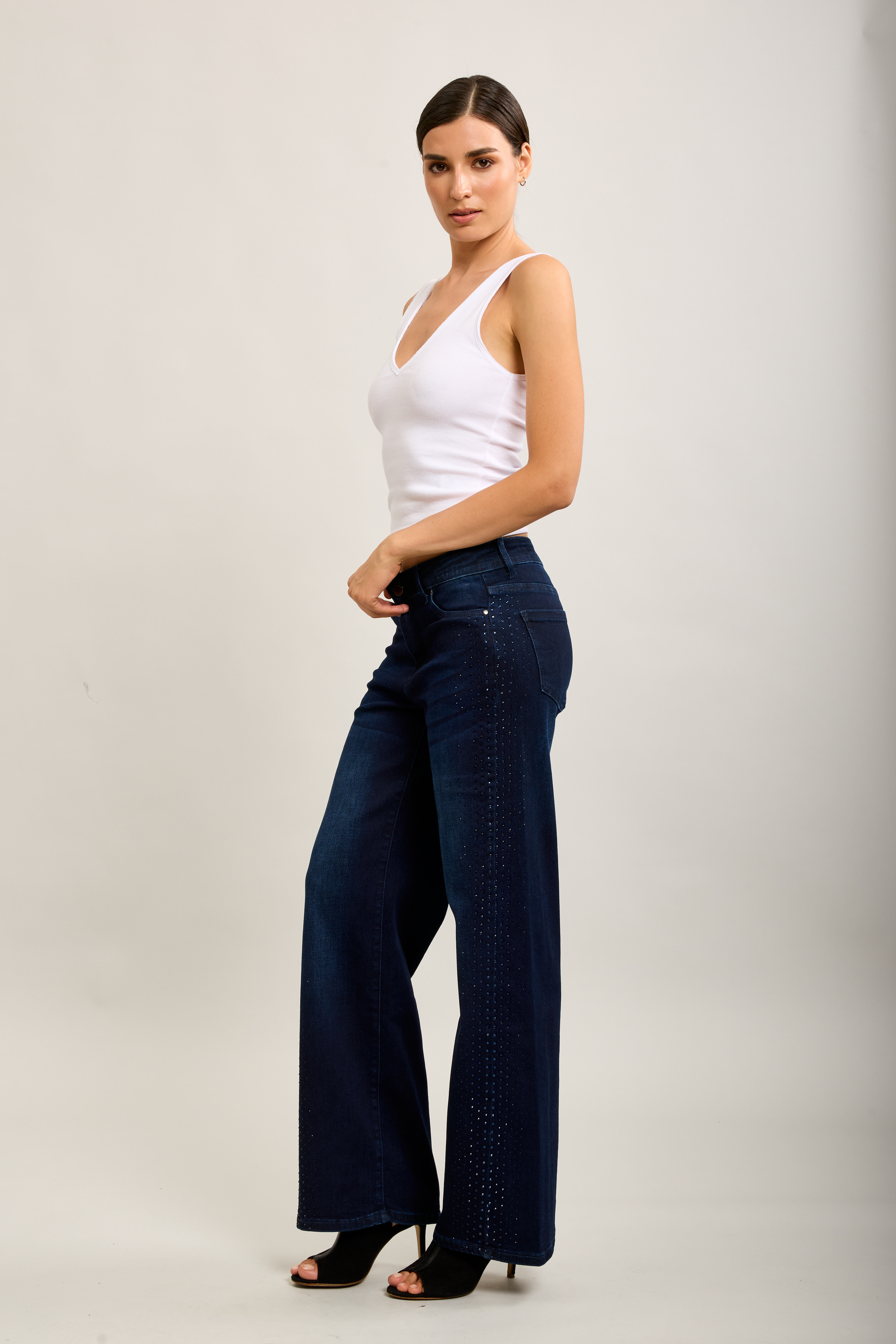 Jeans Straight Sparkle Navy - 3