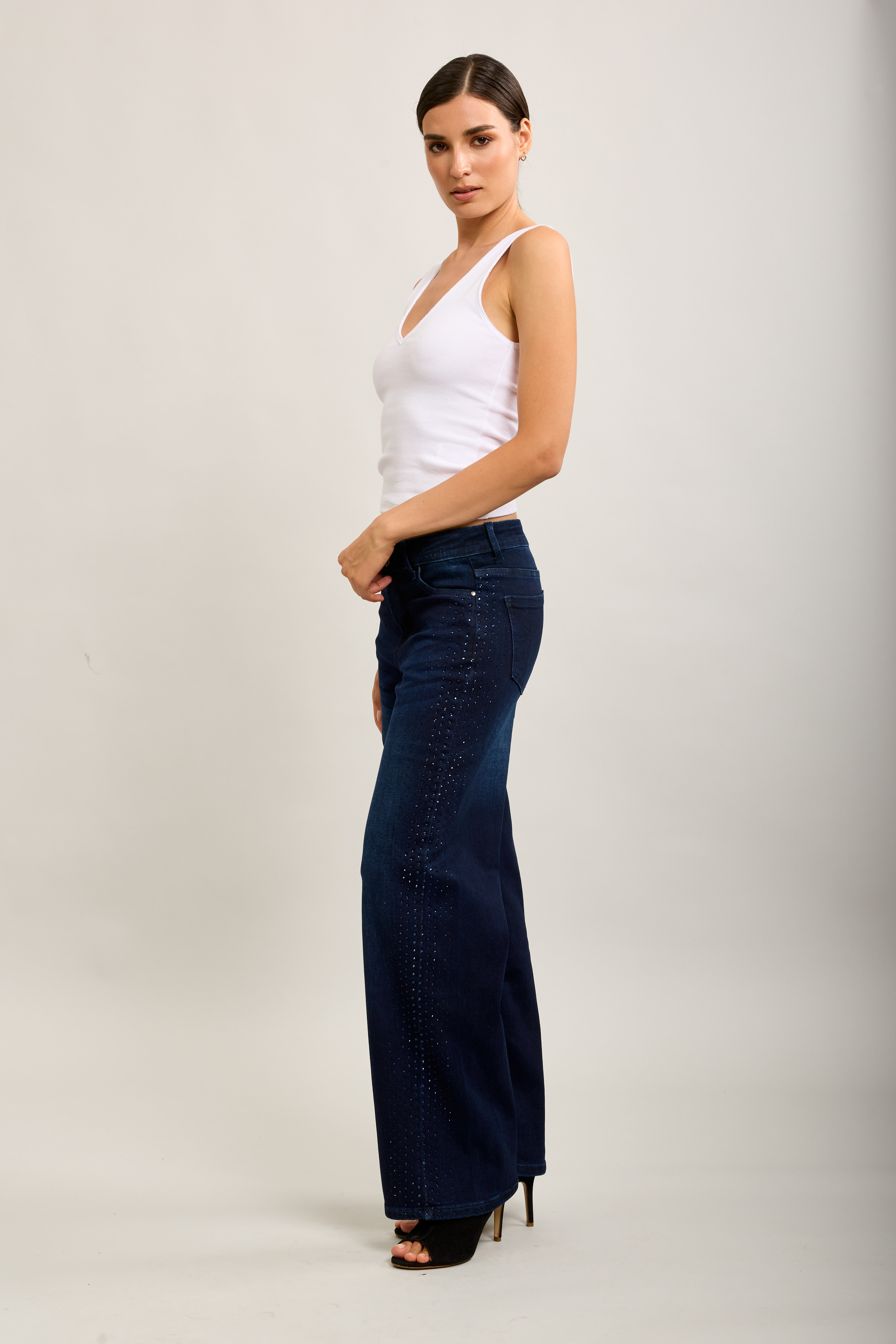 Jeans Straight Sparkle Navy - 4