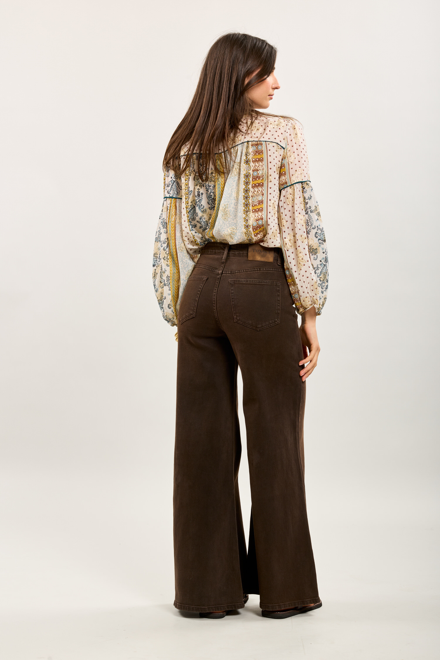 Jeans Wide Brun - 3