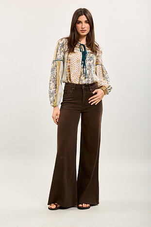 Jeans Wide Brun