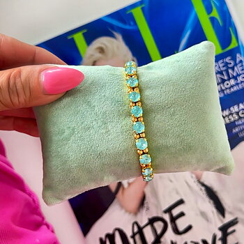 Armband Maxine Paradise Blue Lux Gold