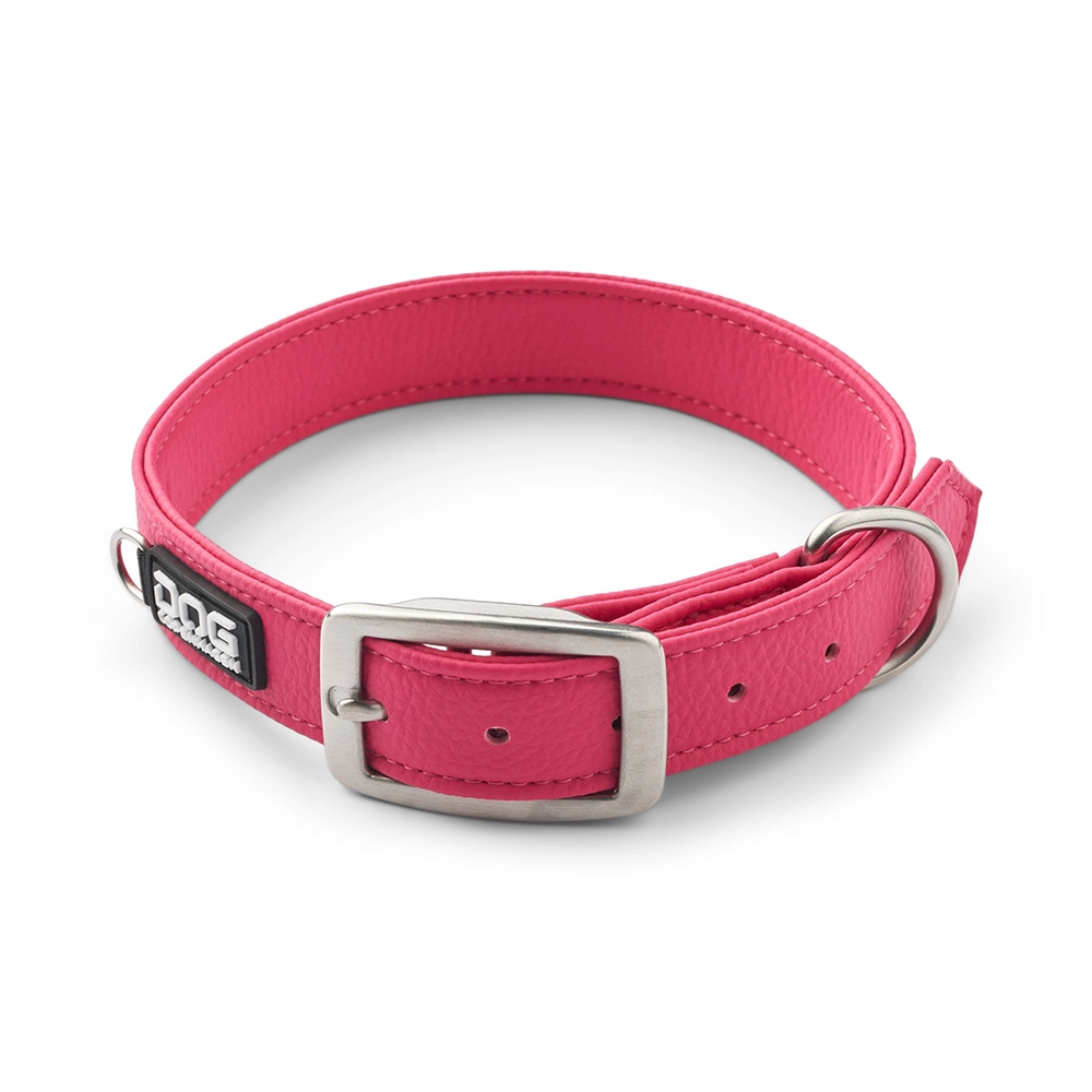 Snyggt hundhalsband med bältesspänne rosa läcker färg