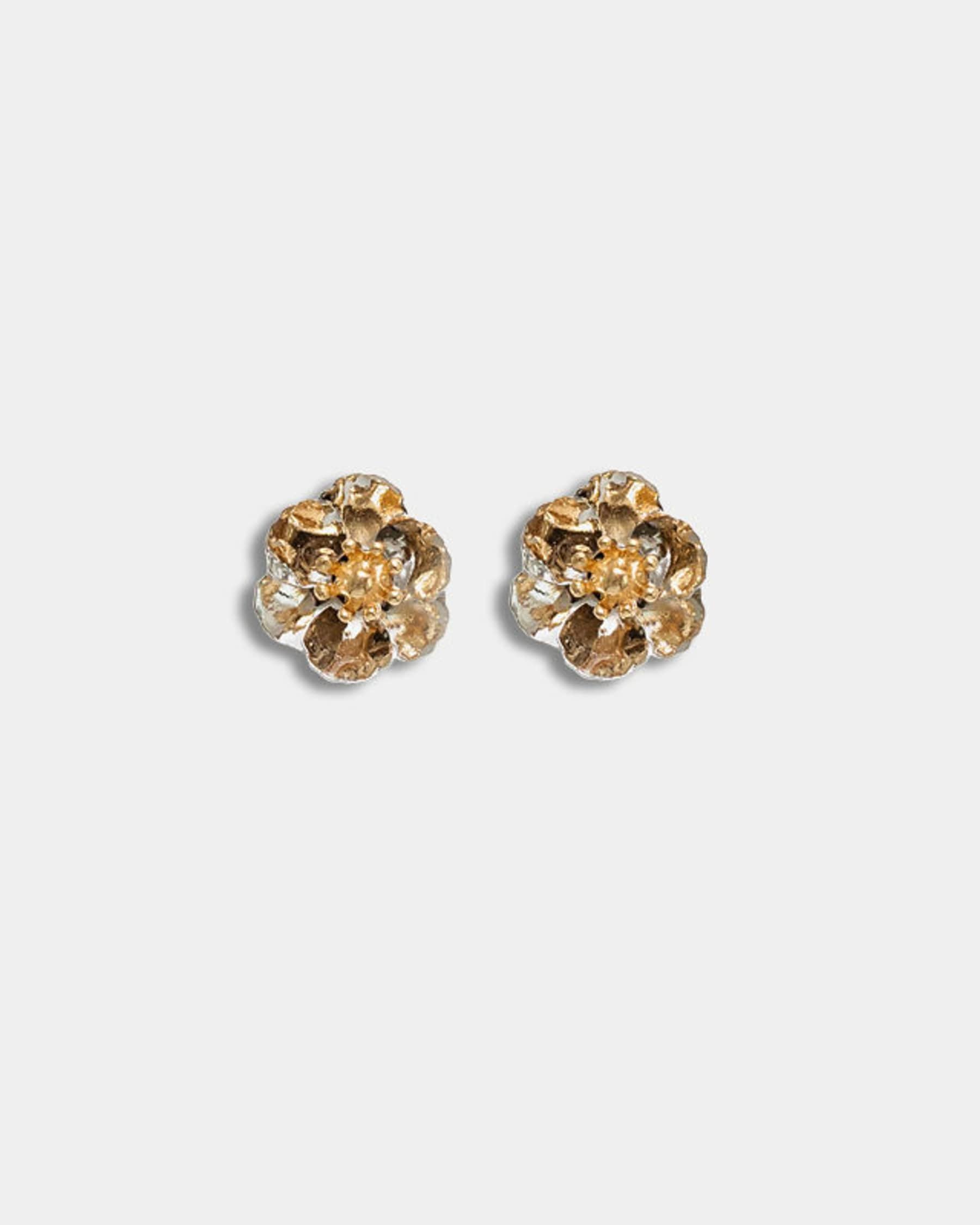 Flower Petite Earrings Silver