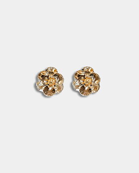 Flower Petite Earrings Silver