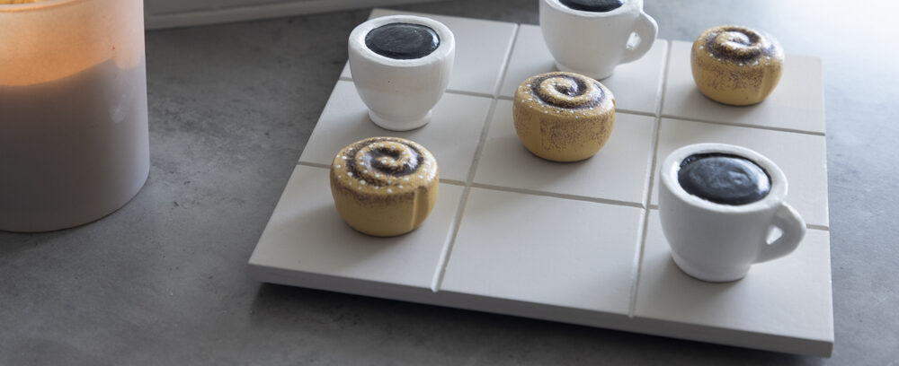 Three in a Row: Coffee/Cinnamon Bun - 3