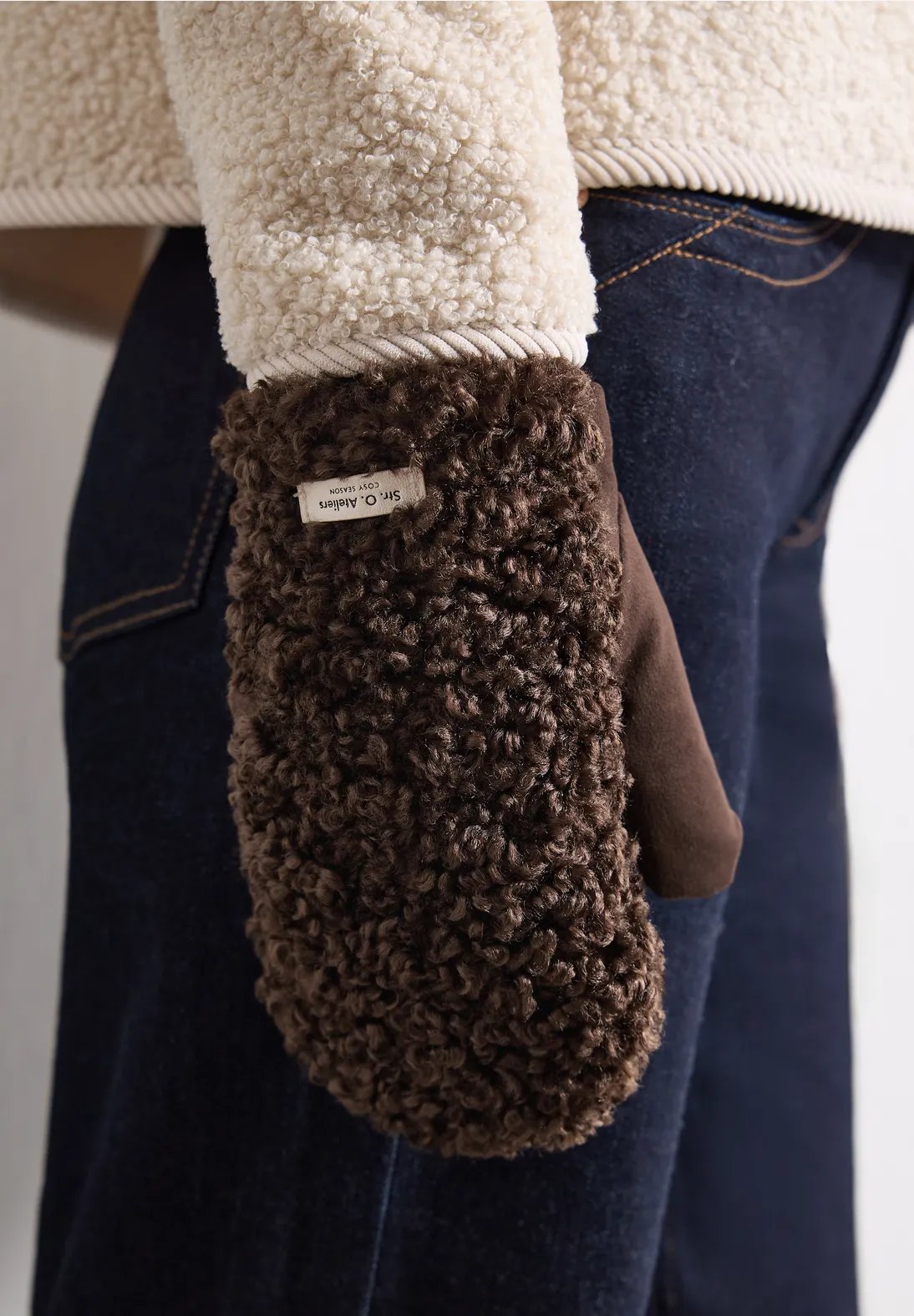 OP Teddy Mittens - Auburn Brown - Street One