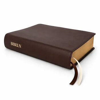 Reformationsbibeln 2026 Bonded Leather valnötsbrun