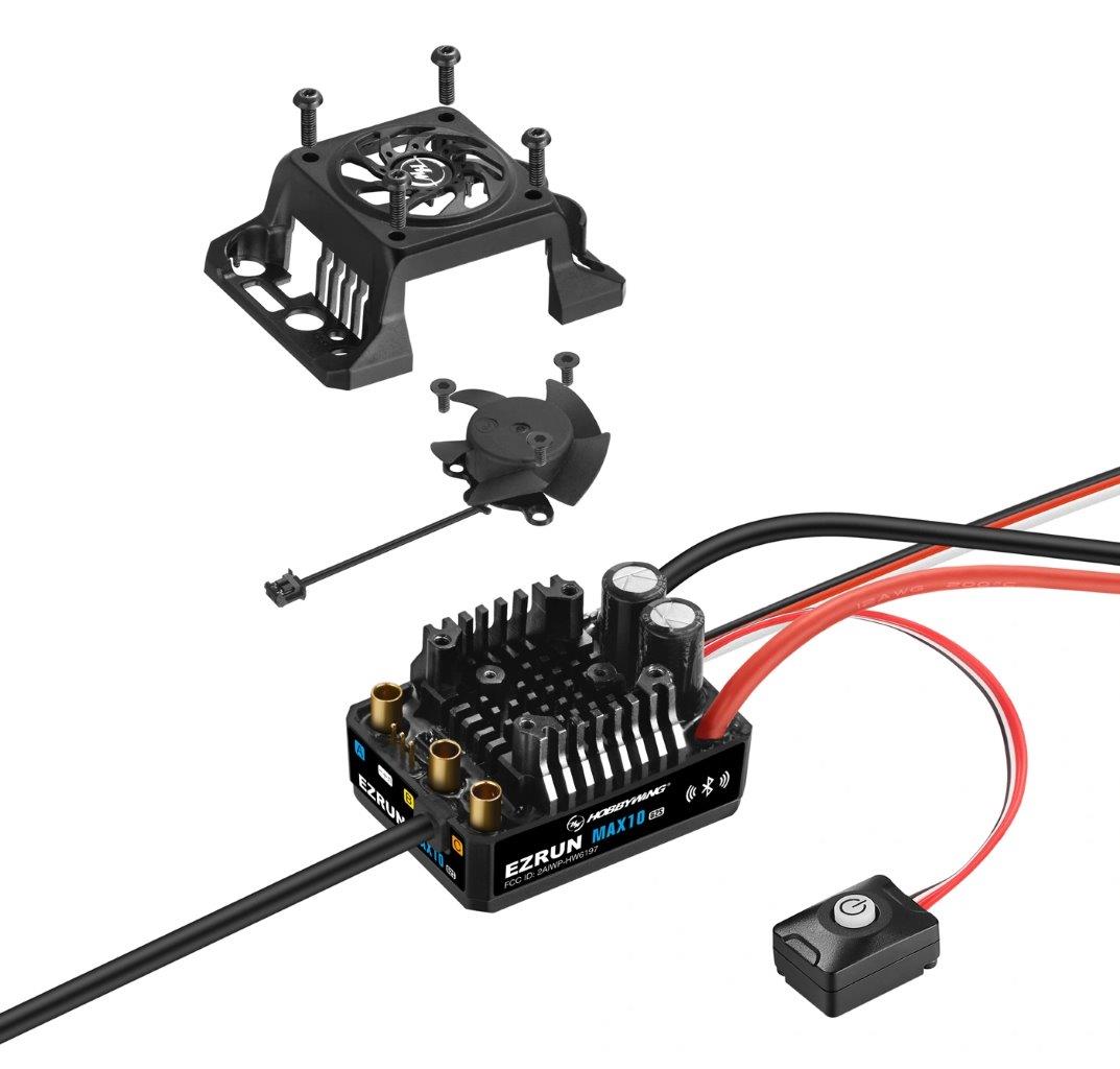 Hobbywing EzRun MAX10 G2S 80A 2-3S Sensor WP Fartreglage 1/10 - 5
