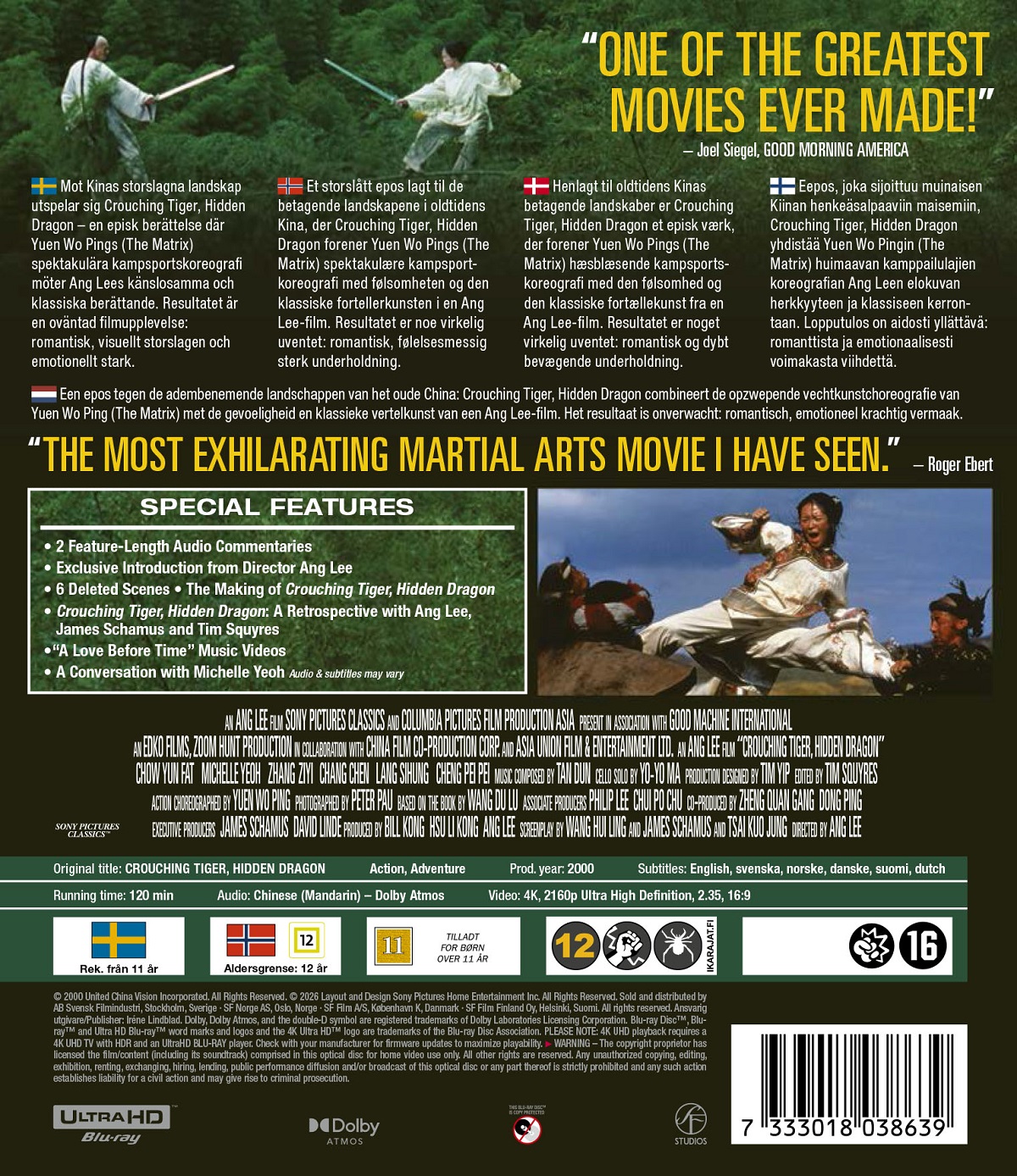 Crouching Tiger Hidden Dragon (4K Ultra HD) - 2