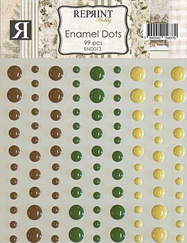 Reprint Adhesive Enamel Dots -Cozy Christmas Collection