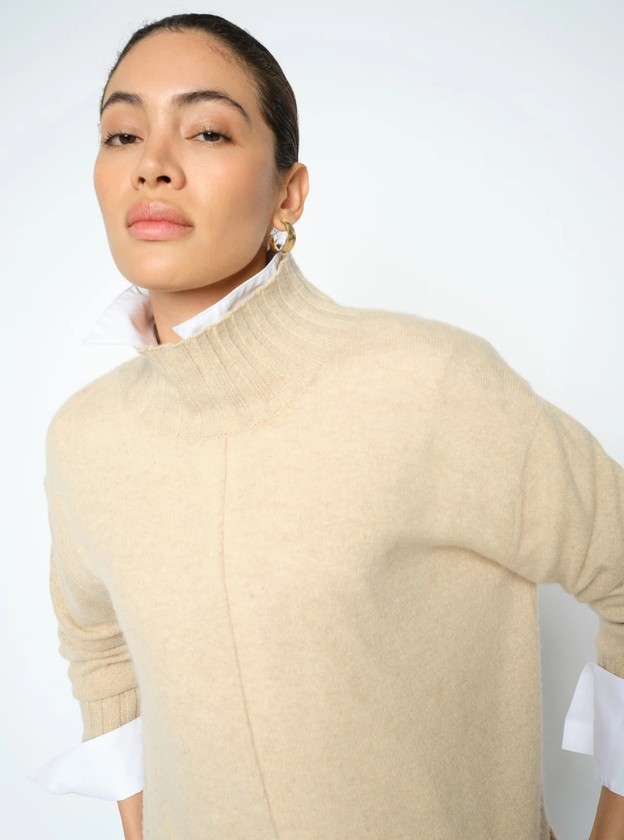 MMAima Cashmere Highneck Knit - Mos Mosh