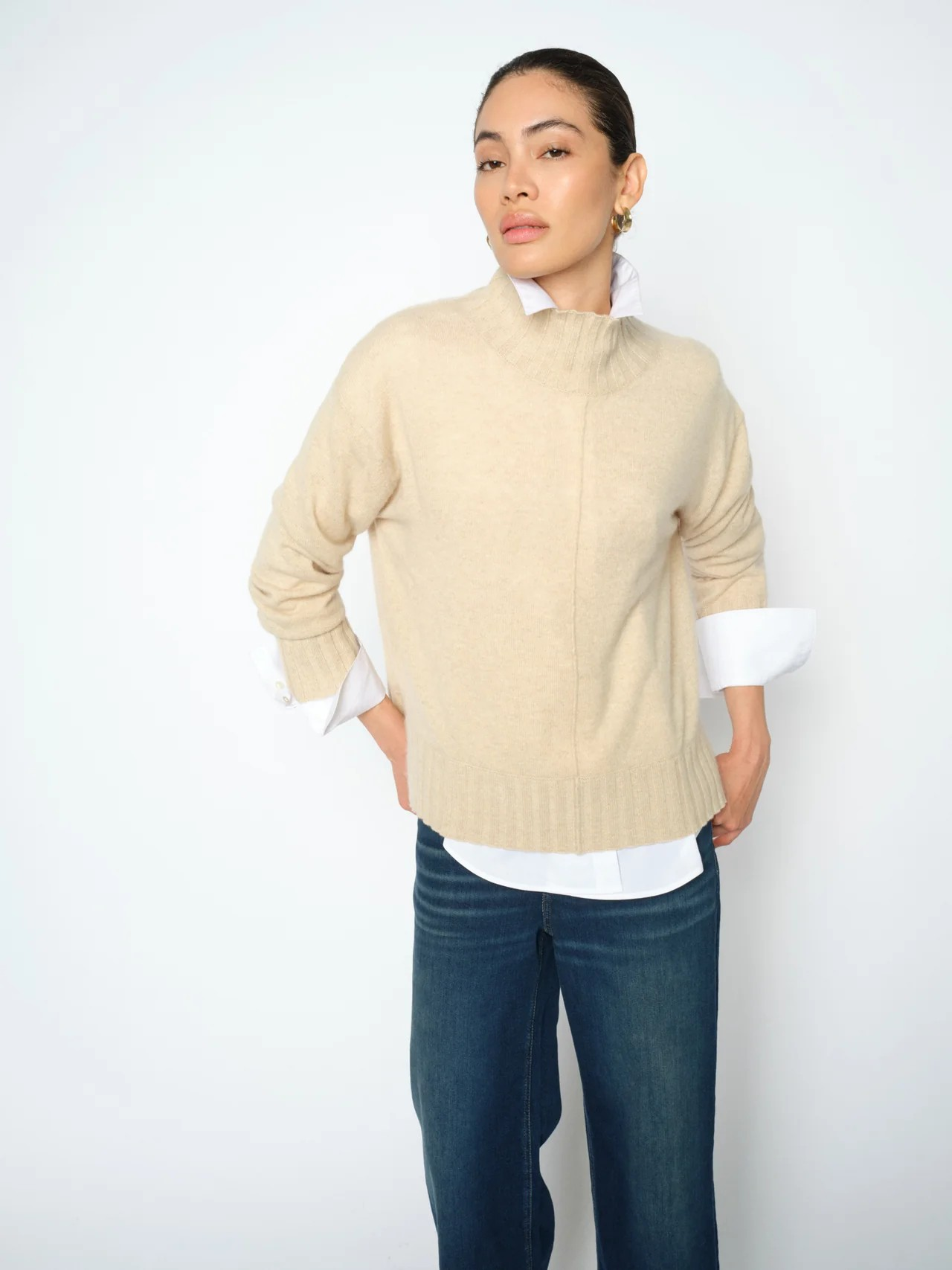 MMAima Cashmere Highneck Knit - Mos Mosh