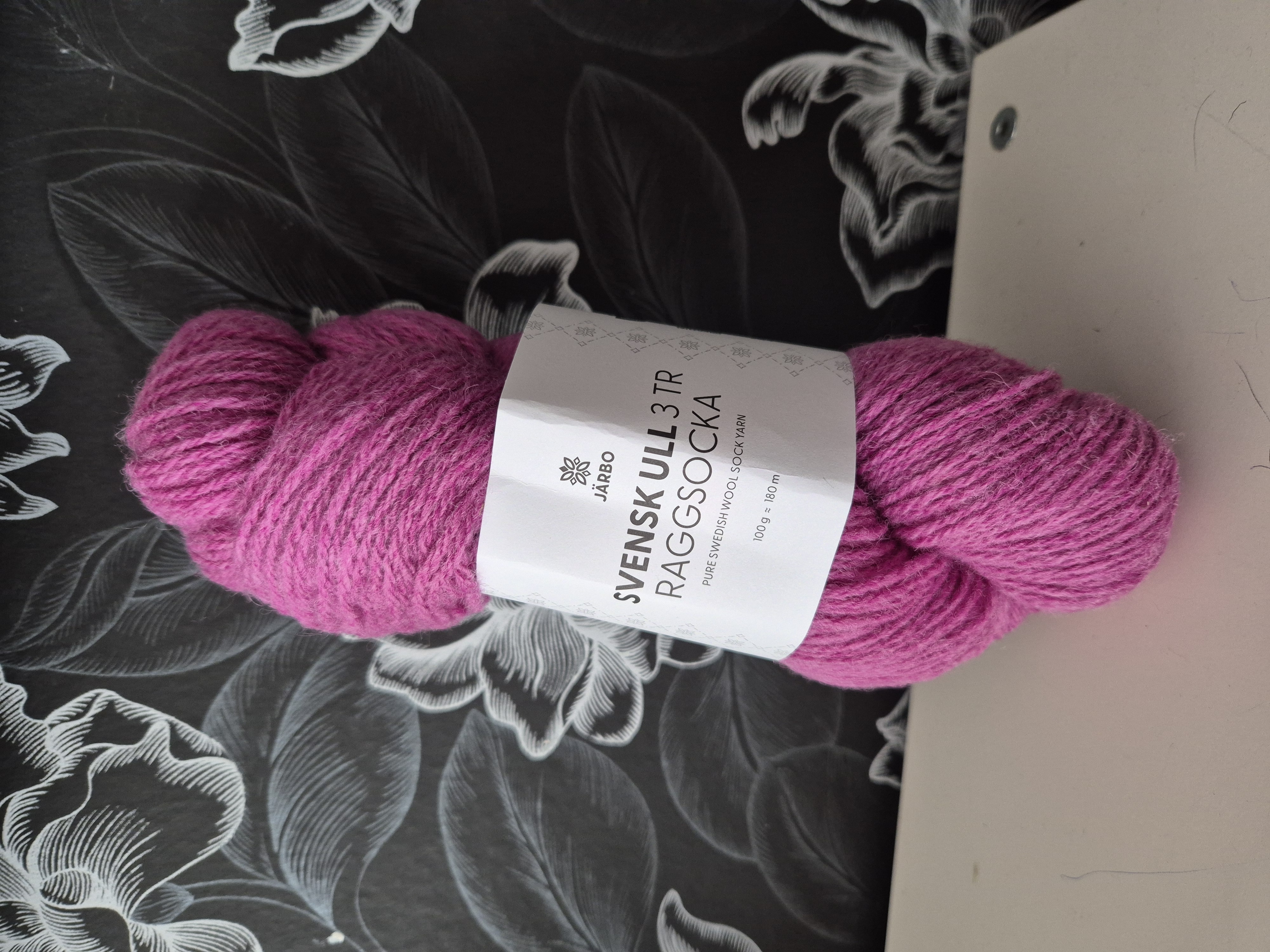 Svensk ull 3tr raggsocka 59209 Rallarros Pink Järbo