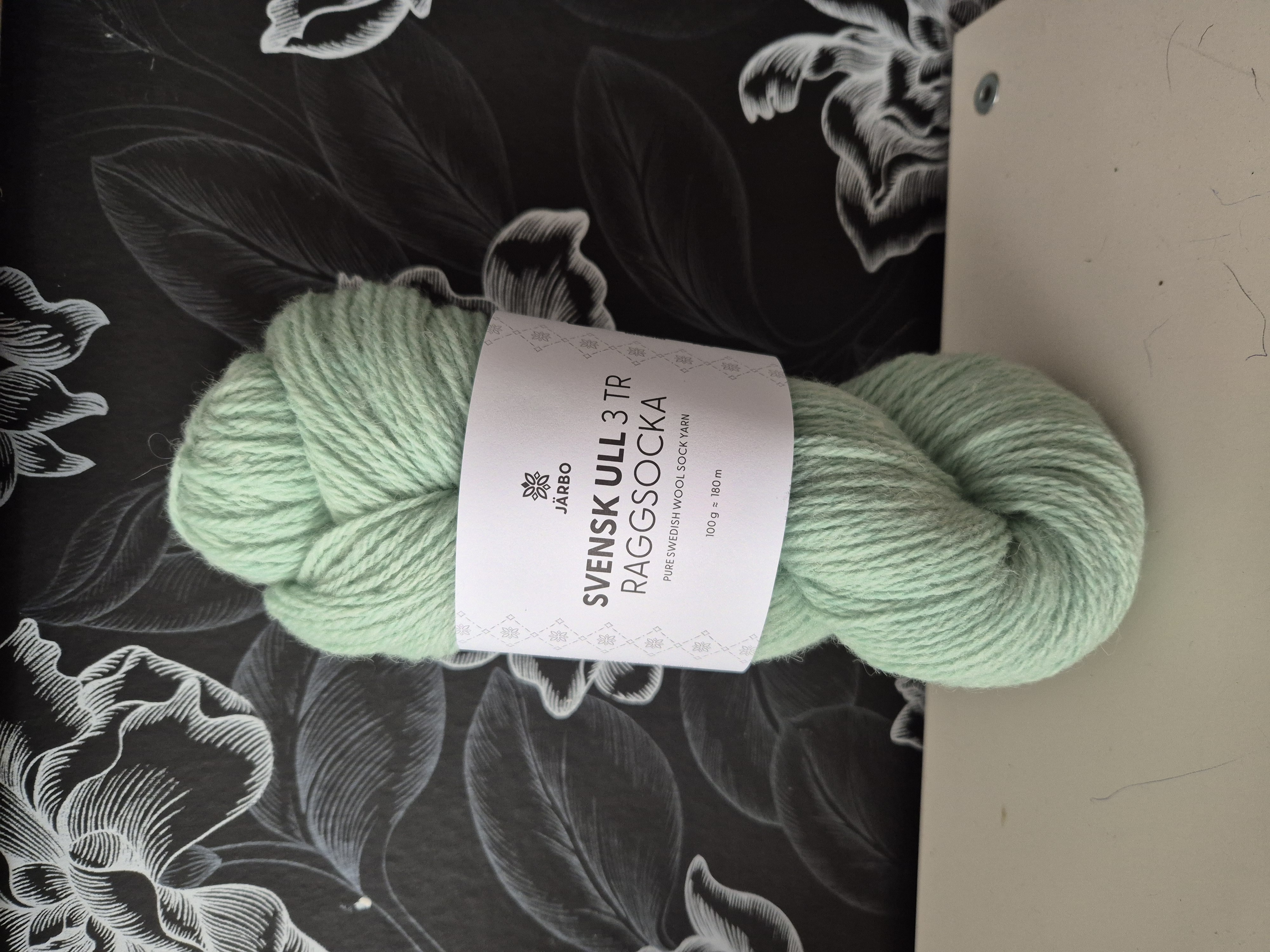 Svensk ull 3tr raggsocka 59211 Emalj Green 100gr Järbo