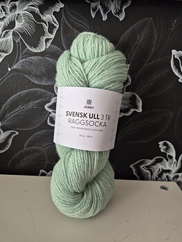 Svensk ull 3tr raggsocka 59211 Emalj Green 100gr Järbo