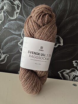 Svensk ull 3tr raggsocka 59210 Gefle Roast 100gr Järbo