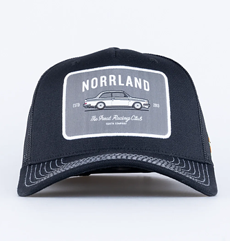 RACING TRUCKER KEPS - HOOKED BLACK/WHITE
