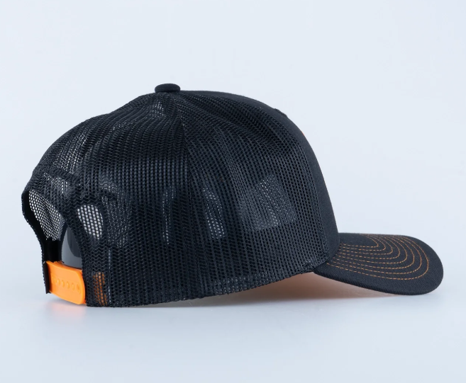 CAMPSITE TRUCKER KEPS - HOOKED BLACK - 4
