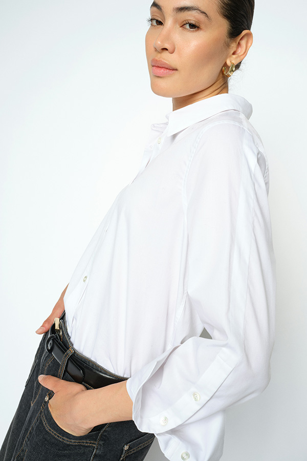Mos Mosh - MMWinola Cotton Twill Shirt White - 3